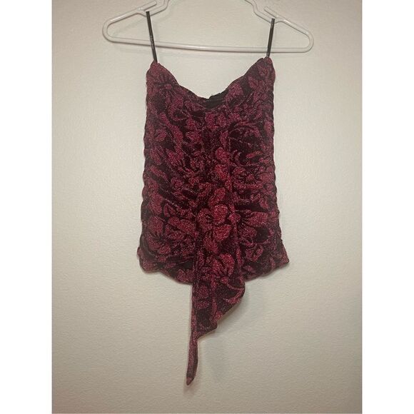 For Love & Lemons Shailee Metallic Mini Skirt NWT - Picture 5 of 8